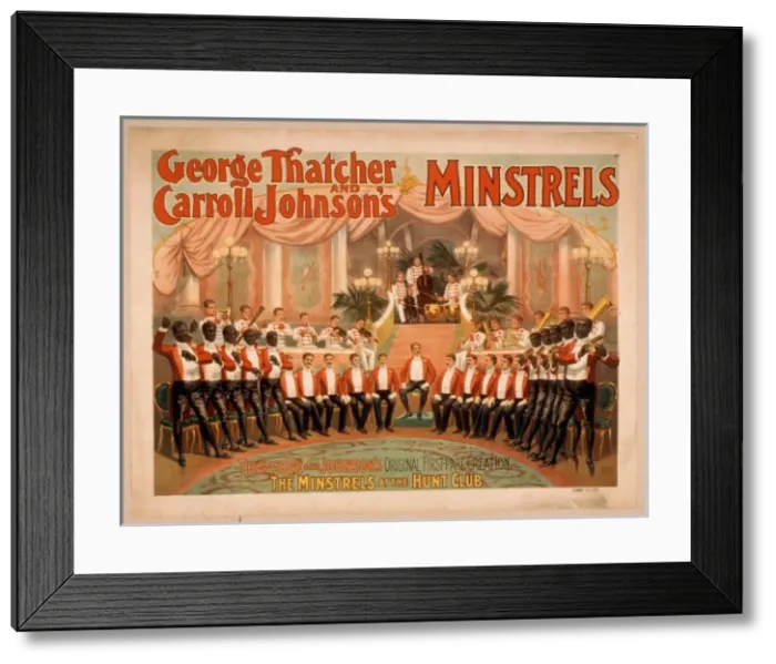 Framed Print : George Thatcher and Carroll Johnsons Minstrels Framed Print : George Thatcher and Carroll Johnsons Minstrels