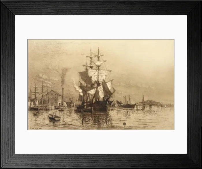 Framed Print : New Bedford harbor Framed Print : New Bedford harbor