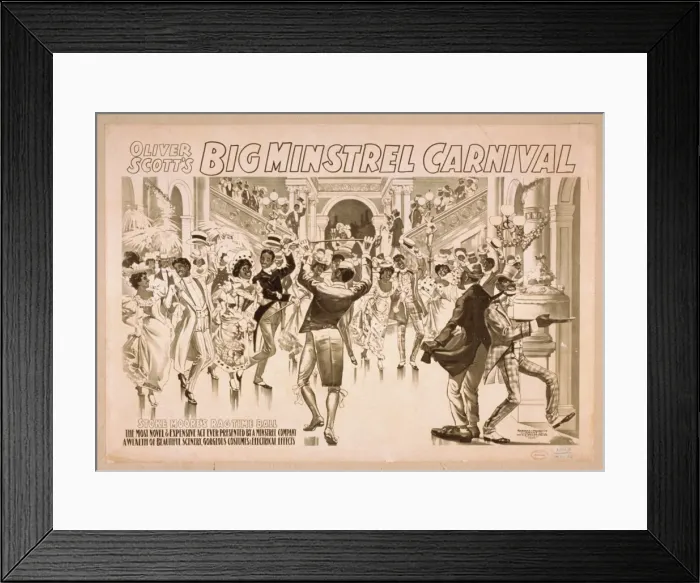 Framed Print : Oliver Scotts Big Minstrel Carnival Framed Print : Oliver Scotts Big Minstrel Carnival