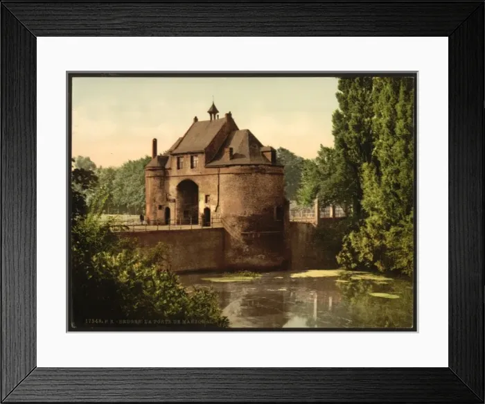 Framed Print : The Marechal gate, Bruges, Belgium Framed Print : The Marechal gate, Bruges, Belgium