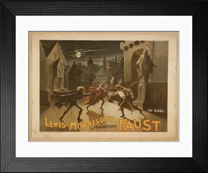 Framed Print : Lewis Morrisons magnificent Faust Framed Print : Lewis Morrisons magnificent Faust