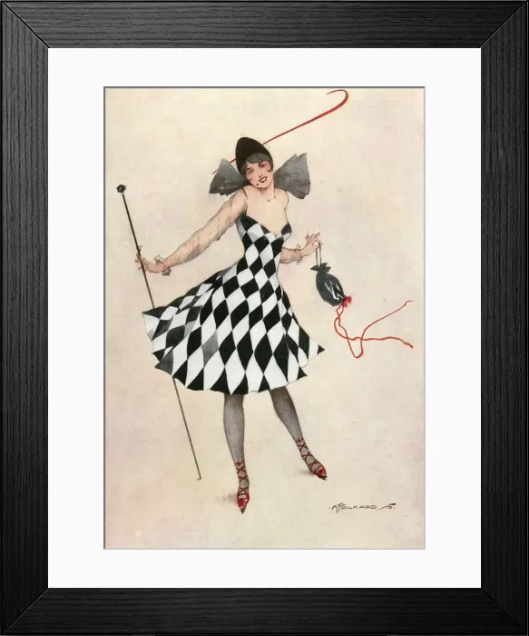 Framed Print : Miss Revue by H. Folkard Framed Print : Miss Revue by H. Folkard