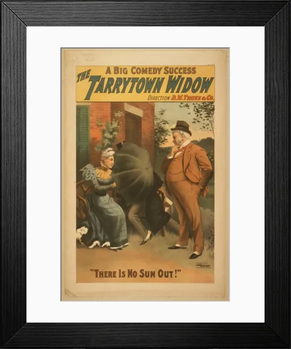 Framed Print : The Tarrytown widow a big comedy success Framed Print : The Tarrytown widow a big comedy success