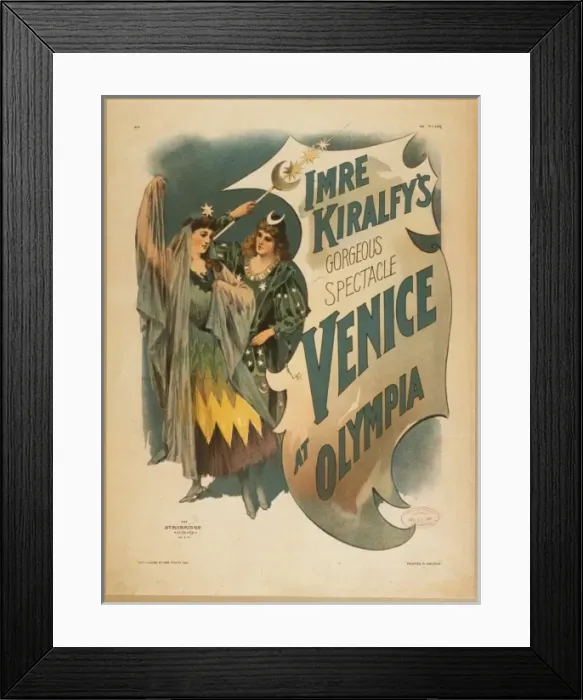 Framed Print : Imre Kiralfys gorgeous spectacle, Venice at Olympia Framed Print : Imre Kiralfys gorgeous spectacle, Venice at Olympia