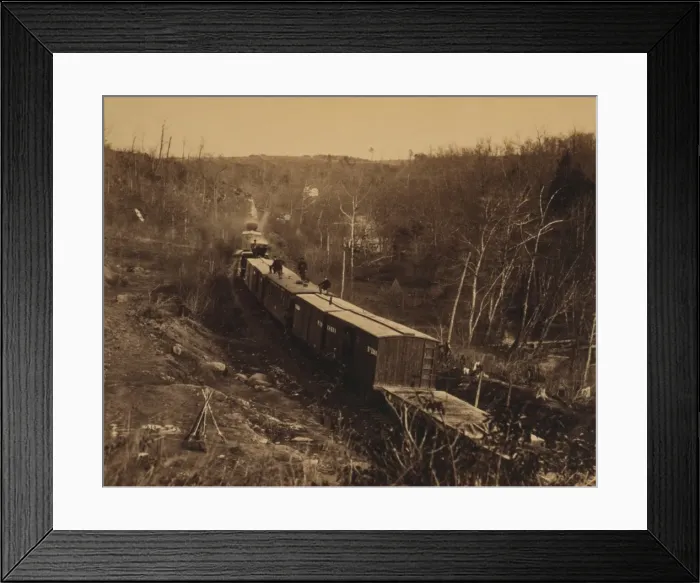 Framed Print : View on Orange and Alexandria RR near Union Mills, Va Framed Print : View on Orange and Alexandria RR near Union Mills, Va
