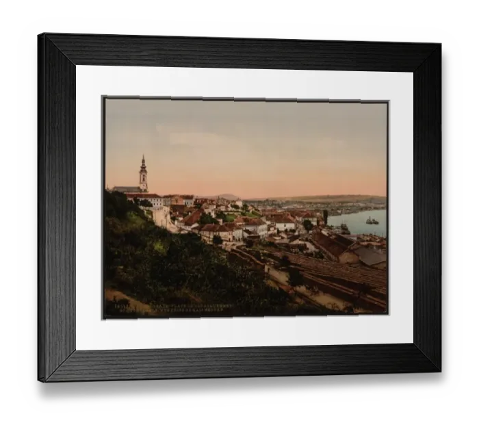 Framed Print : Landing place and cathedral, Belgrade, Servia