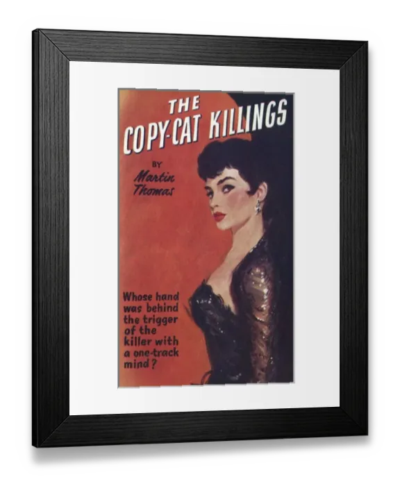 Framed Print : The Copy Cat Killings - front cover by David Wright Framed Print : The Copy Cat Killings - front cover by David Wright