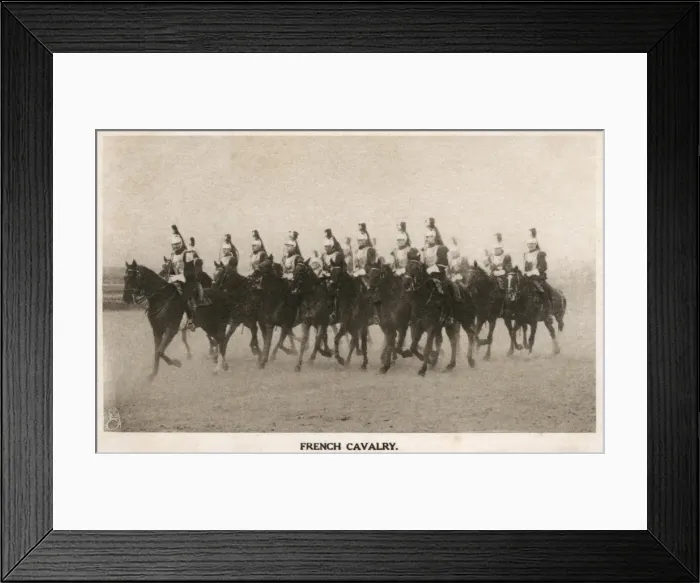 Framed Print : French Cavalry - Just prior to WWI Framed Print : French Cavalry - Just prior to WWI