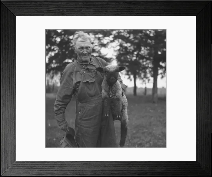 Framed Print : Farmer of Franklin County, Kansas Framed Print : Farmer of Franklin County, Kansas