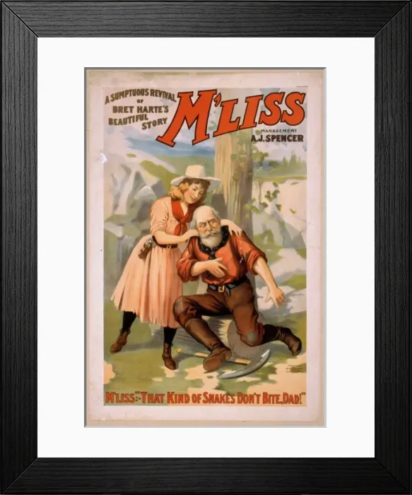 Framed Print : A sumptuous revival of Bret Hartes beautiful story, M liss Framed Print : A sumptuous revival of Bret Hartes beautiful story, M liss