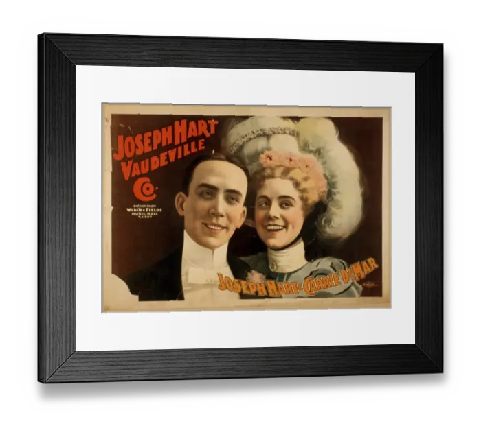 Framed Print : Joseph Hart Vaudeville Co. direct from Weber & Fields Music