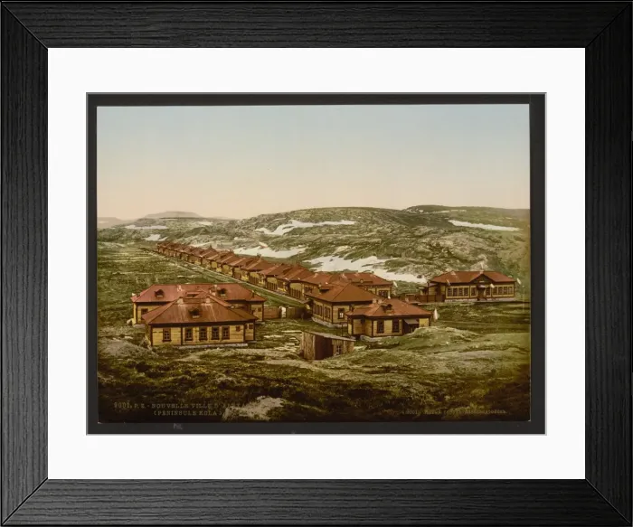 Framed Print : The new village Alexander III, (i. e. Aleksandrovsk), Kola P Framed Print : The new village Alexander III, (i. e. Aleksandrovsk), Kola P