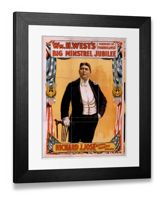 Framed Print : Wm. H. Wests Big Minstrel Jubilee (formerly of Primrose & W Framed Print : Wm. H. Wests Big Minstrel Jubilee (formerly of Primrose & W