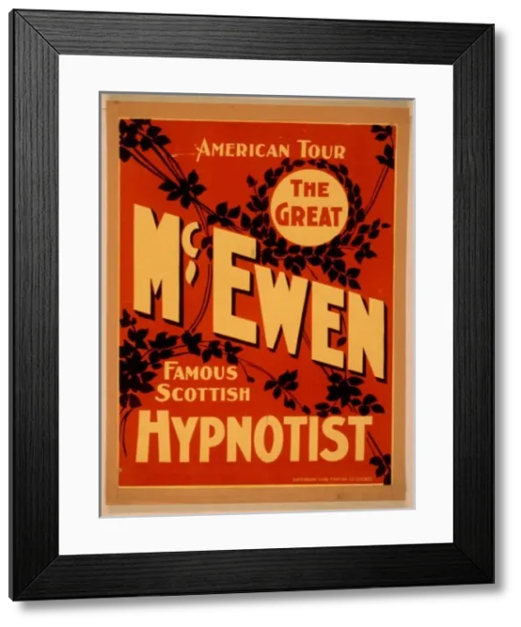 Framed Print : The great McEwen, famous Scottish hypnotist Framed Print : The great McEwen, famous Scottish hypnotist