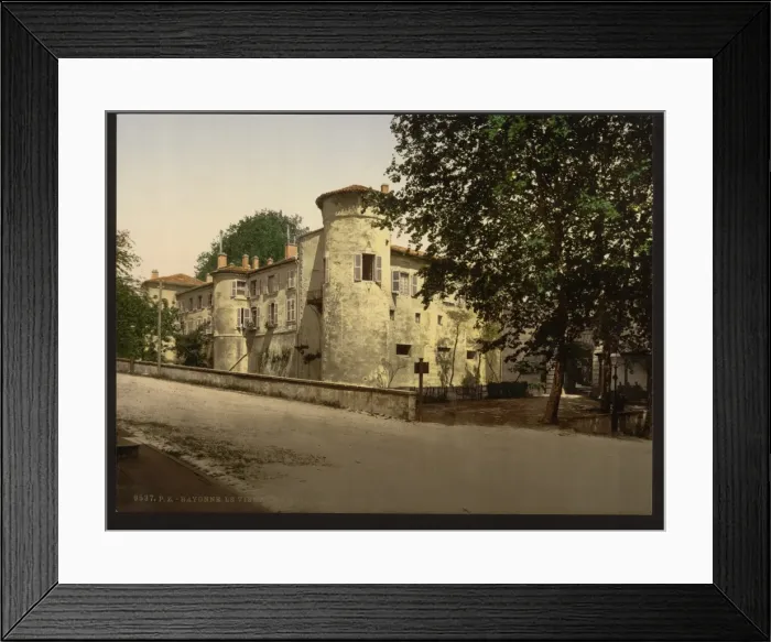 Framed Print : Old castle, Bayonne, Pyrenees, France Framed Print : Old castle, Bayonne, Pyrenees, France