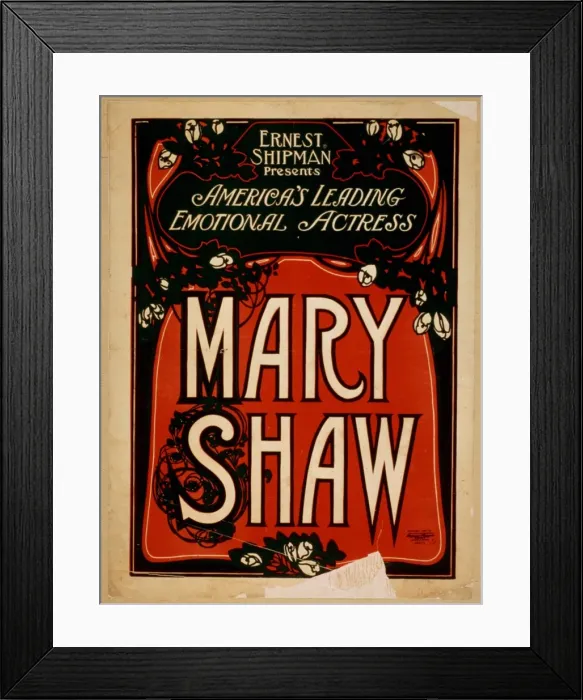 Framed Print : Ernest Shipman presents Americas leading emotional actress Framed Print : Ernest Shipman presents Americas leading emotional actress