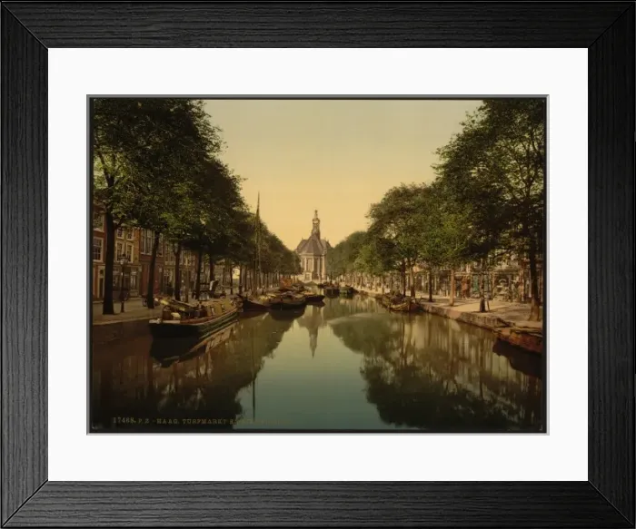 Framed Print : Peat market and new church, Hague, Holland Framed Print : Peat market and new church, Hague, Holland