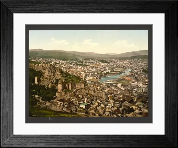 Framed Print : Town and fortress, Tiflis, Russia, (Tbilisi, Georgia) Framed Print : Town and fortress, Tiflis, Russia, (Tbilisi, Georgia)
