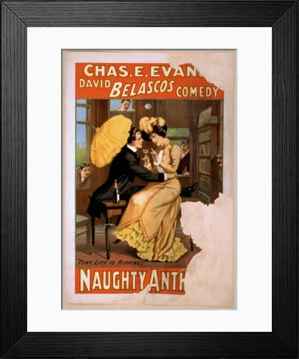 Framed Print : Chas. E. Evans... David Belascos comedy, Naughty Anthony Framed Print : Chas. E. Evans... David Belascos comedy, Naughty Anthony