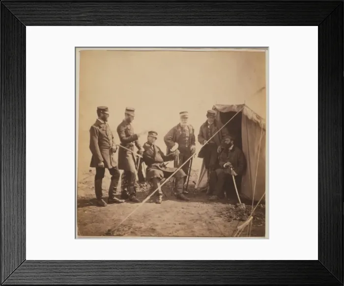 Framed Print : Brigadier McPherson & officers of the 4th Division Captain H Framed Print : Brigadier McPherson & officers of the 4th Division Captain H