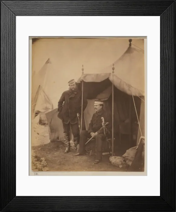 Framed Print : Lieutenant General Sir John Campbell & Captain Hume, his aid Framed Print : Lieutenant General Sir John Campbell & Captain Hume, his aid