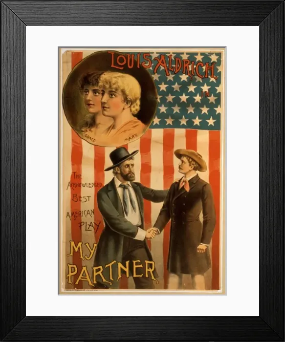 Framed Print : Louis Aldrich in My partner the acknowledged best American p Framed Print : Louis Aldrich in My partner the acknowledged best American p