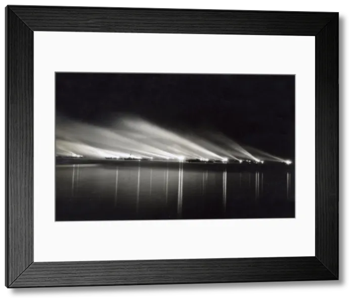 Framed Print : Weymouth - Ships illuminated for visit by British Royals Framed Print : Weymouth - Ships illuminated for visit by British Royals
