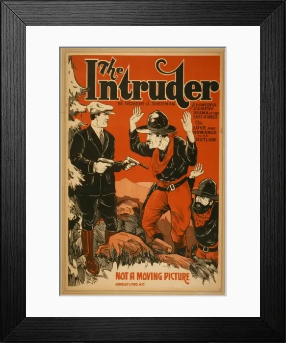 Framed Print : The intruder a powerful comedy drama of the East & West : th Framed Print : The intruder a powerful comedy drama of the East & West : th