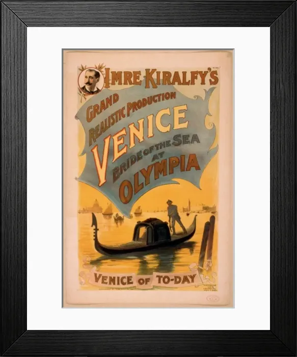 Framed Print : Imre Kiralfys grand realistic production, Venice, bride of Framed Print : Imre Kiralfys grand realistic production, Venice, bride of