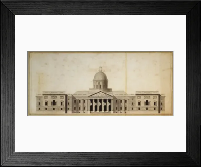 Framed Print : United States Capitol, Washington, DC East front elevation Framed Print : United States Capitol, Washington, DC East front elevation