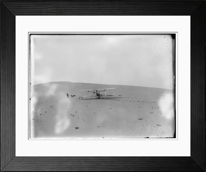 Framed Print : The remodeled 1905 Wright machine, altered to allow the oper Framed Print : The remodeled 1905 Wright machine, altered to allow the oper