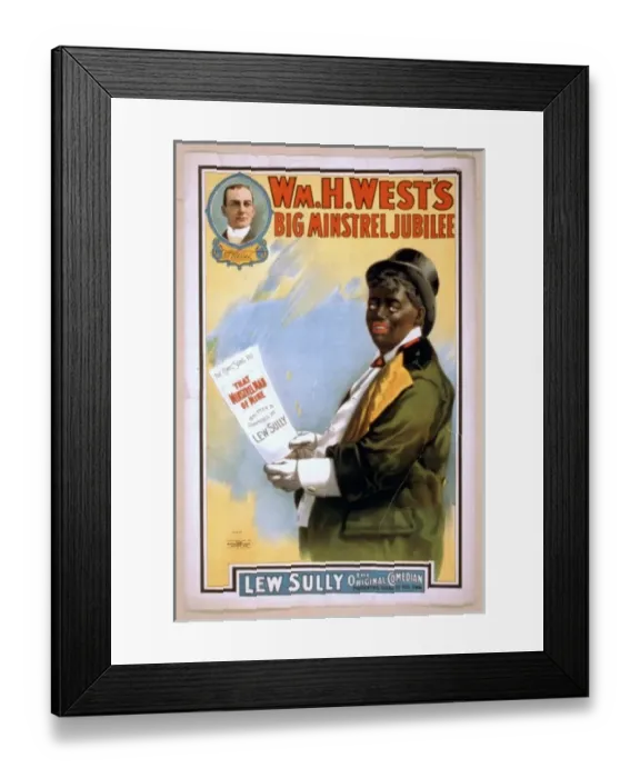Framed Print : Wm. H. Wests Big Minstrel Jubilee Framed Print : Wm. H. Wests Big Minstrel Jubilee