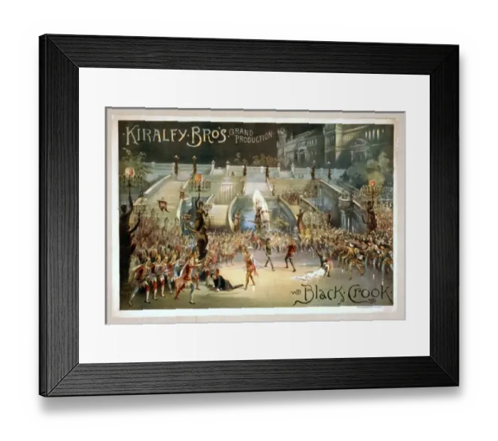 Framed Print : Kiralfy Bros grand production, Black crook