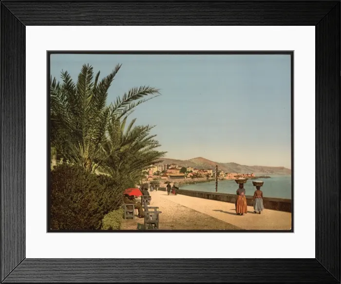 Framed Print : Waterfront promenade, San Remo, Riviera Framed Print : Waterfront promenade, San Remo, Riviera