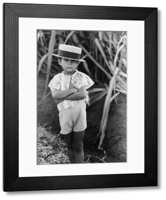 Framed Print : Farm boy along the road near Corozal, Puerto Rico Framed Print : Farm boy along the road near Corozal, Puerto Rico