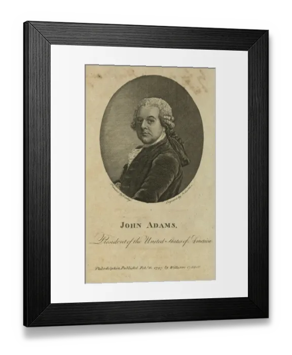 Framed Print : John Adams, President of the United States of America Framed Print : John Adams, President of the United States of America