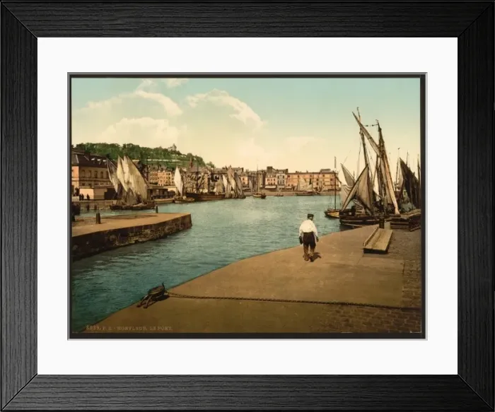 Framed Print : The port, Honfleur, France Framed Print : The port, Honfleur, France