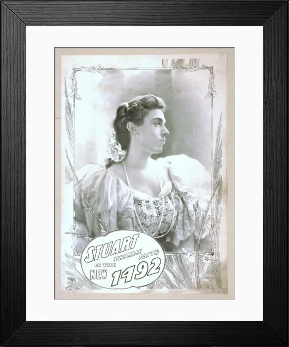 Framed Print : Stuart (the male Patti) in the new 1492 Framed Print : Stuart (the male Patti) in the new 1492