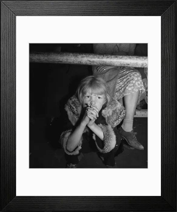 Framed Print : Kern County, California. Undernourished cotton pickers chil Framed Print : Kern County, California. Undernourished cotton pickers chil