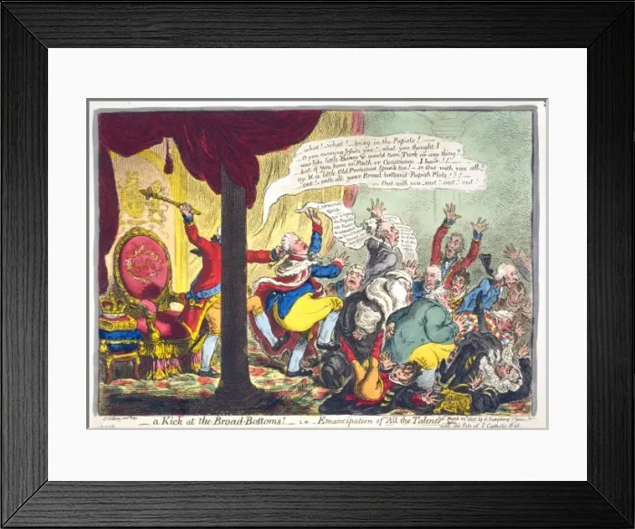 Framed Print : A Kick at the Broad Bottoms! i. e. - Emancipation of All Framed Print : A Kick at the Broad Bottoms! i. e. - Emancipation of All
