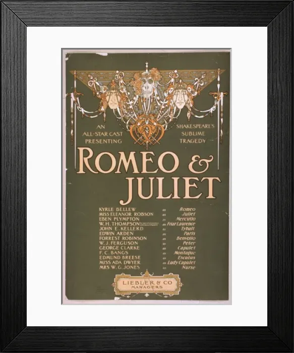 Framed Print : An all-star cast presenting Shakepeares sublime tragedy, Ro Framed Print : An all-star cast presenting Shakepeares sublime tragedy, Ro