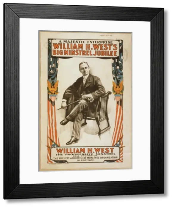 Framed Print : William H. Wests Big minstrel jubilee a majestic enterprise Framed Print : William H. Wests Big minstrel jubilee a majestic enterprise