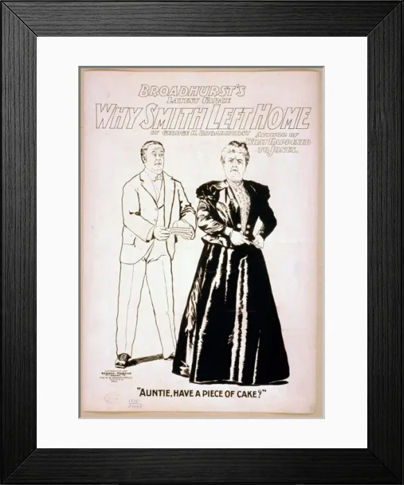 Framed Print : Broadhursts latest farce, Why Smith left home by George H Framed Print : Broadhursts latest farce, Why Smith left home by George H