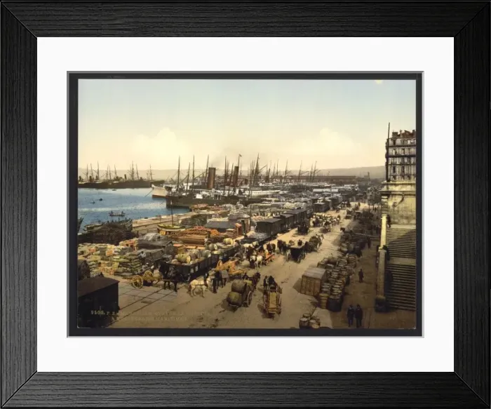 Framed Print : Quay de la Joliette, Marseilles, France Framed Print : Quay de la Joliette, Marseilles, France