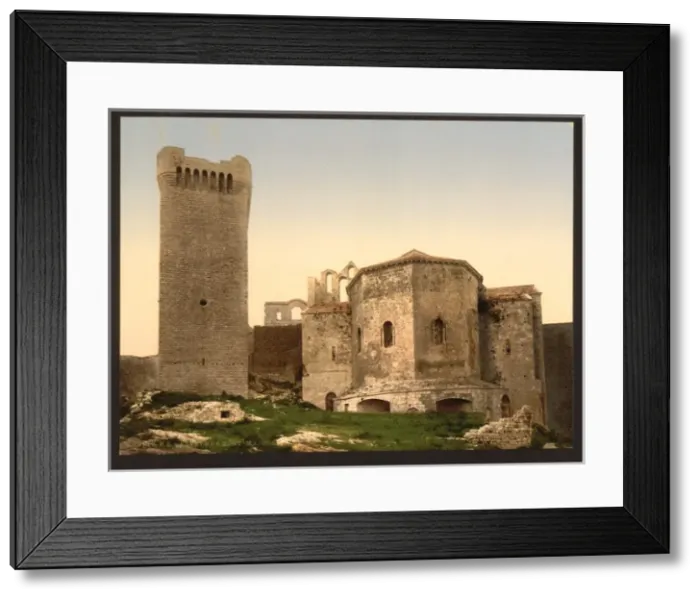 Framed Print : Mont Majour Abbey (i. e. Abbaye de Montmajour), Orange, Prov Framed Print : Mont Majour Abbey (i. e. Abbaye de Montmajour), Orange, Prov