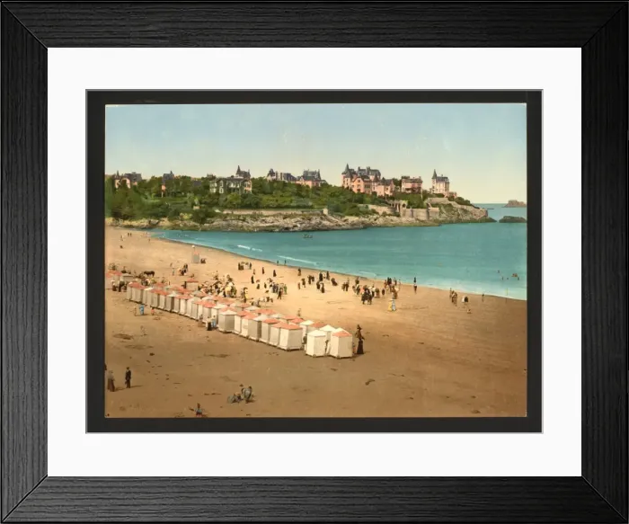 Framed Print : The beach, Dinard, France Framed Print : The beach, Dinard, France