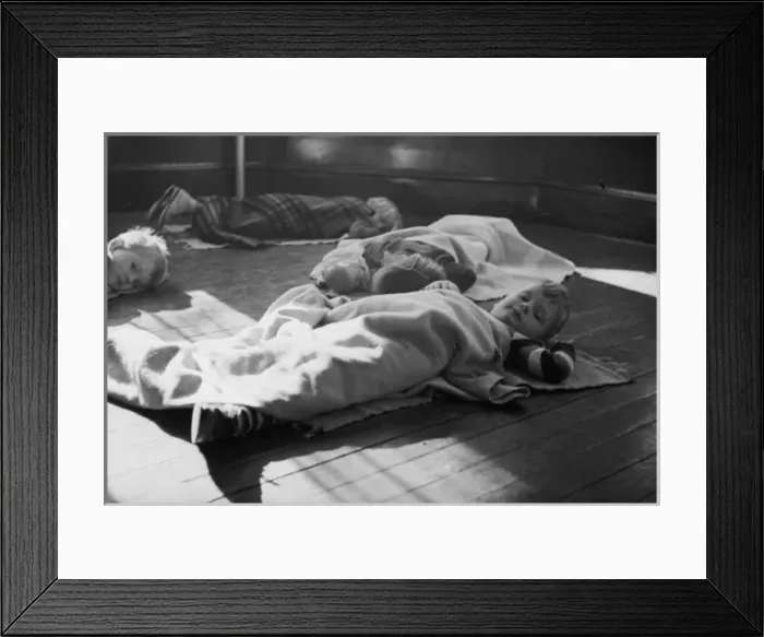 Framed Print : Youngsters during a rest period, Radburn, New Jersey Framed Print : Youngsters during a rest period, Radburn, New Jersey