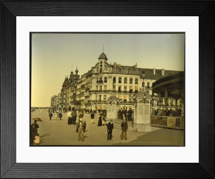 Framed Print : The embankment and entrance to the Kursaal, (i. e. Cursaal) Framed Print : The embankment and entrance to the Kursaal, (i. e. Cursaal)