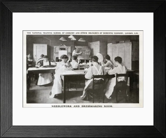 Framed Print : National Training School of Cookery / Domestic Economy Framed Print : National Training School of Cookery / Domestic Economy