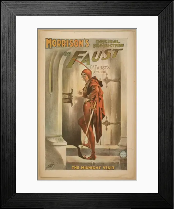 Framed Print : Morrisons original production of Faust